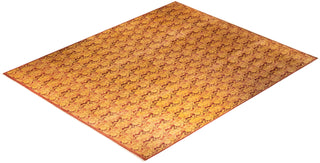 Traditional Mogul Pink Wool Area Rug 12' 1" x 14' 10" - Solo Rugs