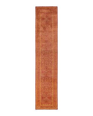 Traditional Mogul Orange Wool Runner 2' 5" x 11' 9" - Solo Rugs