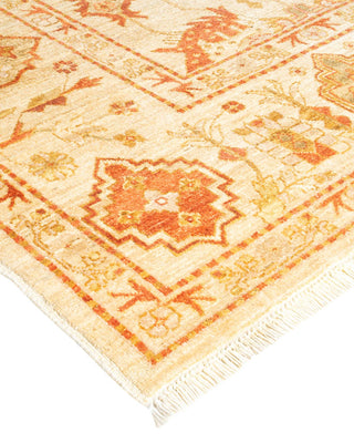 Contemporary Eclectic Ivory Wool Area Rug 9' 0" x 12' 0" - Solo Rugs