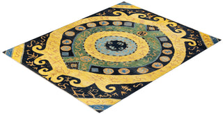 Contemporary Modern Black Wool Area Rug 9' 4" x 11' 10" - Solo Rugs