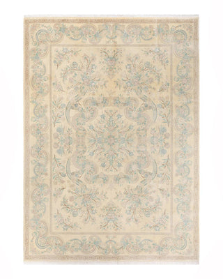 Traditional Mogul Ivory Wool Area Rug 8' 1" x 11' 4" - Solo Rugs