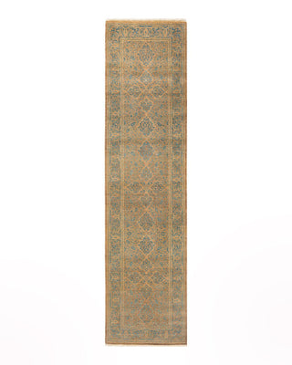 Traditional Mogul Brown Wool Runner 2' 6" x 10' 2" - Solo Rugs