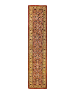 Traditional Mogul Orange Wool Runner 2' 8" x 12' 6" - Solo Rugs