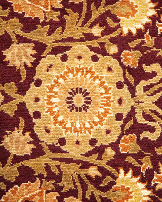 Traditional Mogul Red Wool Area Rug 8' 2" x 10' 1" - Solo Rugs