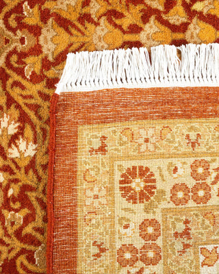Traditional Mogul Orange Wool Area Rug 8' 2" x 10' 10" - Solo Rugs