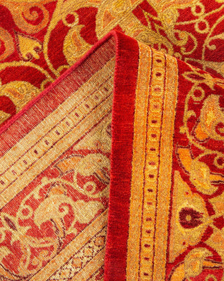 Traditional Mogul Orange Wool Area Rug 8' 0" x 10' 4" - Solo Rugs