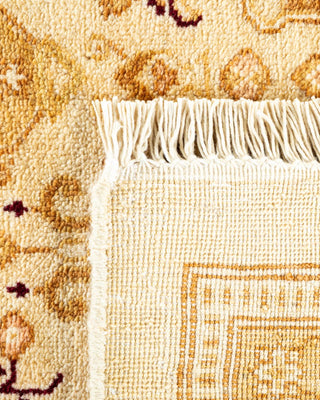 Traditional Mogul Ivory Wool Area Rug 9' 3" x 11' 8" - Solo Rugs