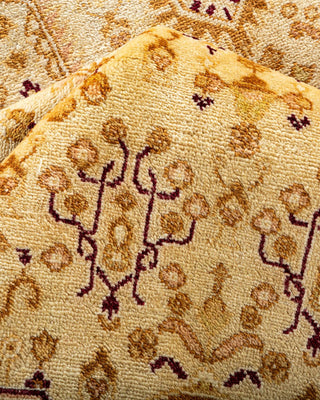 Traditional Mogul Ivory Wool Area Rug 9' 3" x 11' 8" - Solo Rugs