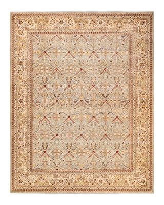 Traditional Mogul Ivory Wool Area Rug 8' 1" x 10' 3" - Solo Rugs