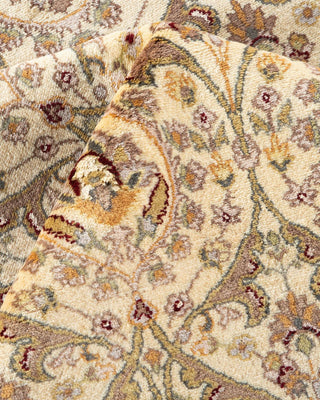 Traditional Mogul Ivory Wool Area Rug 9' 2" x 12' 7" - Solo Rugs