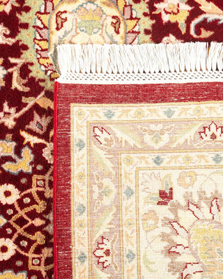 Traditional Mogul Red Wool Area Rug 9' 2" x 12' 7" - Solo Rugs