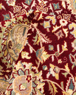 Traditional Mogul Red Wool Area Rug 9' 2" x 12' 7" - Solo Rugs