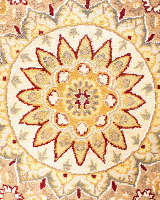 Traditional Mogul Red Wool Area Rug 9' 2" x 12' 7" - Solo Rugs