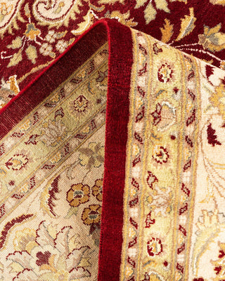Traditional Mogul Red Wool Area Rug 9' 2" x 12' 7" - Solo Rugs