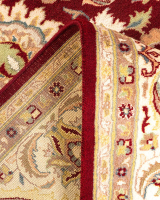 Traditional Mogul Red Wool Area Rug 6' 3" x 9' 3" - Solo Rugs