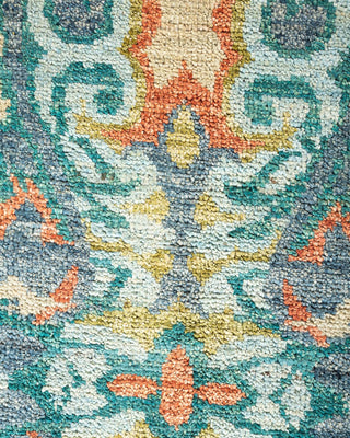 Contemporary Modern Light Blue Wool Area Rug 5' 10" x 9' 1" - Solo Rugs