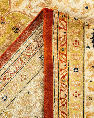 Traditional Mogul Orange Wool Area Rug 8' 1" x 10' 1" - Solo Rugs