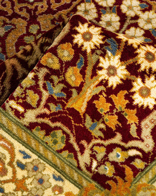 Traditional Mogul Red Wool Runner 3' 1" x 12' 4" - Solo Rugs