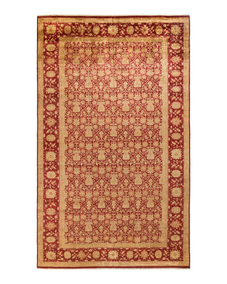 Contemporary Eclectic Red Wool Area Rug 9' 1" x 15' 4" - Solo Rugs