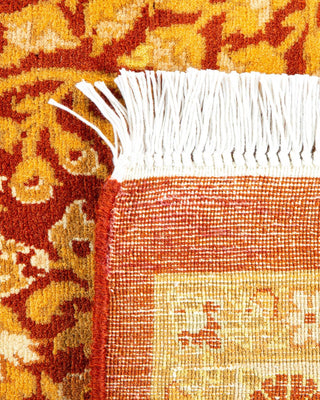 Traditional Mogul Orange Wool Area Rug 8' 3" x 10' 8" - Solo Rugs