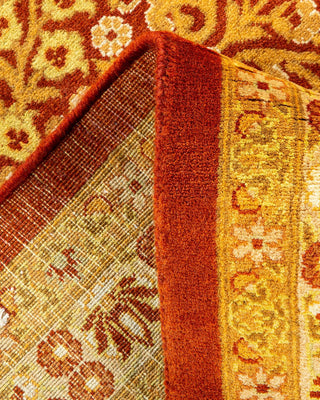 Traditional Mogul Orange Wool Area Rug 8' 3" x 10' 8" - Solo Rugs