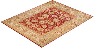 Eclectic, One-of-a-Kind Hand-Knotted Area Rug - Orange, 9' 2" x 11' 7" - Solo Rugs