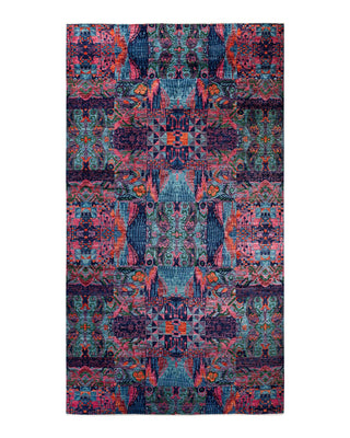 Modern, One-of-a-Kind Handmade Area Rug - Blue, 17' 6" x 9' 10" - Solo Rugs