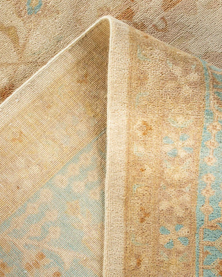 Contemporary Eclectic Ivory Wool Area Rug 9' 1" x 12' 2" - Solo Rugs