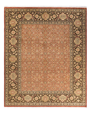 Traditional Mogul Pink Wool Area Rug 8' 2" x 10' 0" - Solo Rugs