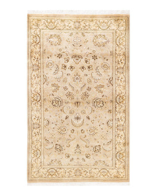 Traditional Mogul Ivory Wool Area Rug 3' 1" x 5' 1" - Solo Rugs