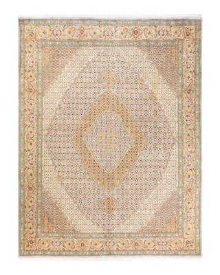 Traditional Mogul Ivory Wool Area Rug 8' 1" x 10' 8" - Solo Rugs