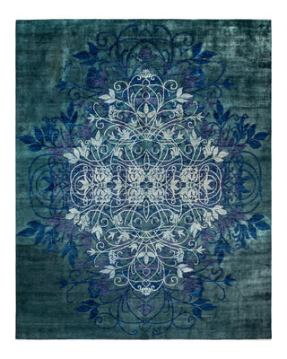 Suzani, One-of-a-Kind Handmade Area Rug - Green, 15' 3" x 12' 2" - Solo Rugs