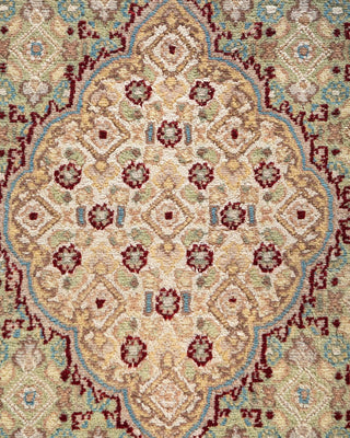 Traditional Mogul Blue Wool Area Rug 9' 1" x 12' 5" - Solo Rugs