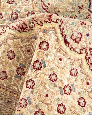 Traditional Mogul Blue Wool Area Rug 9' 1" x 12' 5" - Solo Rugs