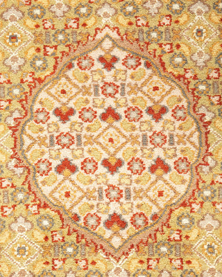 Traditional Mogul Black Wool Area Rug 8' 1" x 10' 3" - Solo Rugs