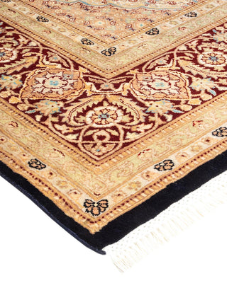 Traditional Mogul Blue Wool Area Rug 9' 2" x 12' 5" - Solo Rugs