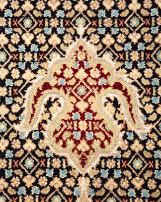 Traditional Mogul Blue Wool Area Rug 9' 2" x 12' 5" - Solo Rugs