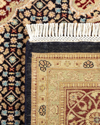 Traditional Mogul Blue Wool Area Rug 9' 2" x 12' 5" - Solo Rugs