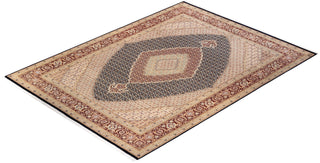 Traditional Mogul Blue Wool Area Rug 9' 2" x 12' 5" - Solo Rugs