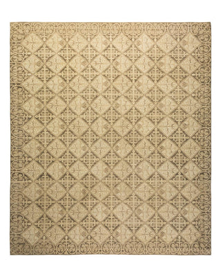 Contemporary Eclectic Gray Wool Area Rug 8' 2" x 9' 6" - Solo Rugs