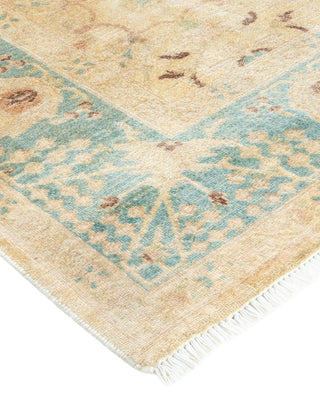 Eclectic, One-of-a-Kind Hand-Knotted Area Rug - Ivory, 5' 10" x 13' 10" - Solo Rugs