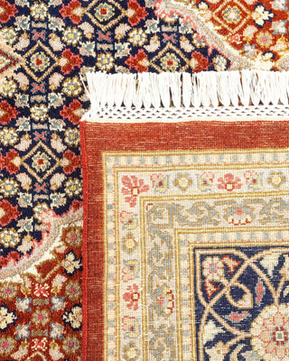 Traditional Mogul Orange Wool Area Rug 9' 2" x 12' 5" - Solo Rugs