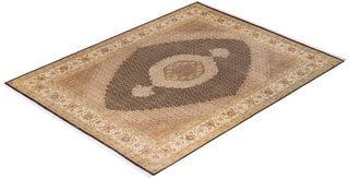 Traditional Mogul Brown Wool Area Rug 8' 2" x 10' 5" - Solo Rugs
