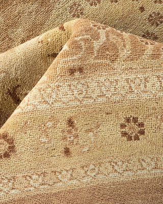 Traditional Mogul Ivory Wool Area Rug 8' 3" x 10' 3" - Solo Rugs
