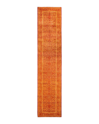 Traditional Mogul Orange Wool Runner 2' 9" x 13' 4" - Solo Rugs