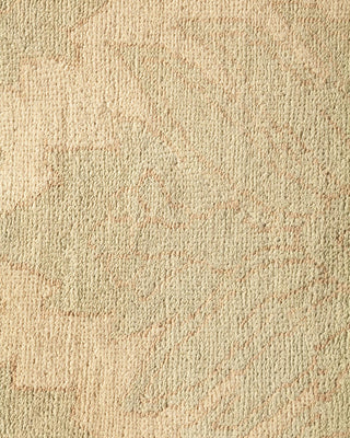 Contemporary Eclectic Green Wool Area Rug 8' 10" x 12' 3" - Solo Rugs