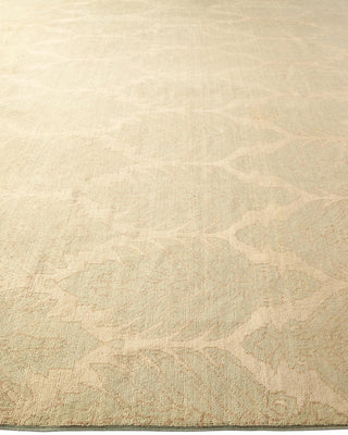 Contemporary Eclectic Green Wool Area Rug 8' 10" x 12' 3" - Solo Rugs