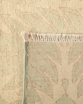 Contemporary Eclectic Green Wool Area Rug 8' 10" x 12' 3" - Solo Rugs