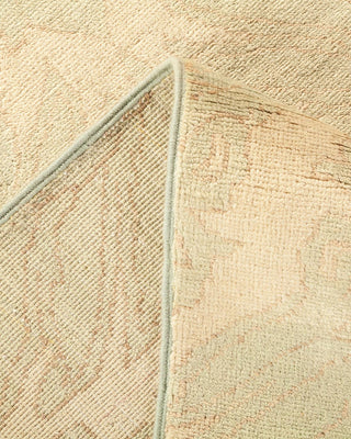 Contemporary Eclectic Green Wool Area Rug 8' 10" x 12' 3" - Solo Rugs