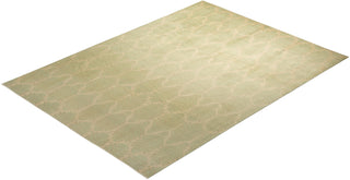 Contemporary Eclectic Green Wool Area Rug 8' 10" x 12' 3" - Solo Rugs